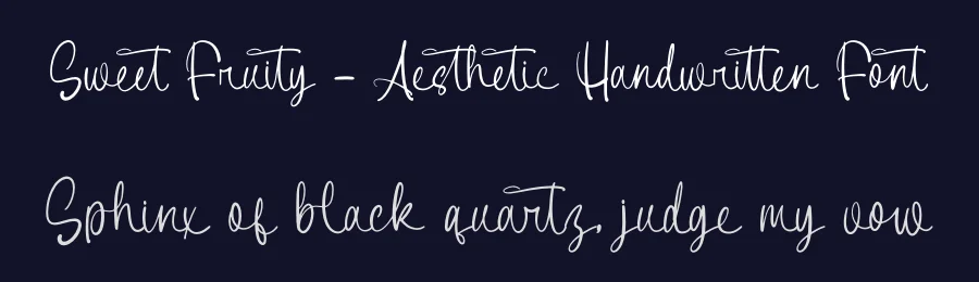 Sweet Fruity – Aesthetic Handwritten Font by letterenastudios — Serif Font — thumbnail 2