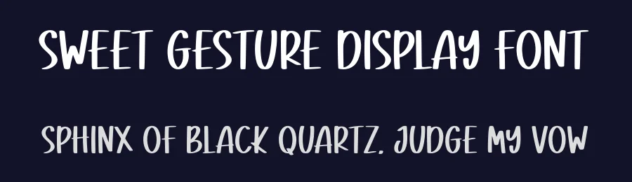 Sweet Gesture Display Font by Craftedtype — Decorative Font — thumbnail 2