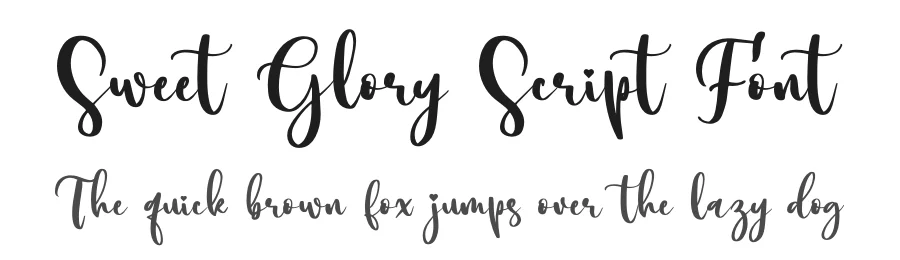 Sweet Glory Script Font by letterenastudios — Script Handwritten Font
