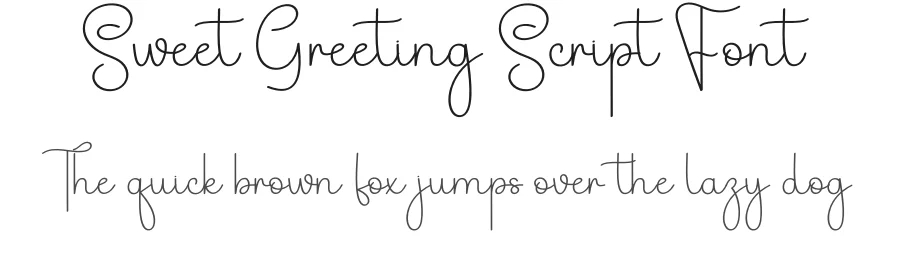 Sweet Greeting Script Font by andikastudio — Script Handwritten Font