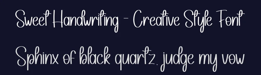 Sweet Handwriting – Creative Style Font by andikastudio — Display Font — thumbnail 2