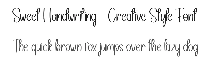 Sweet Handwriting – Creative Style Font by andikastudio — Display Font