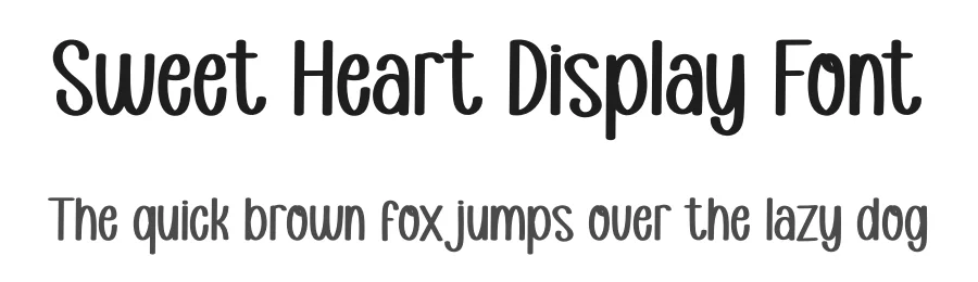 Sweet Heart Display Font by andikastudio — Display Font