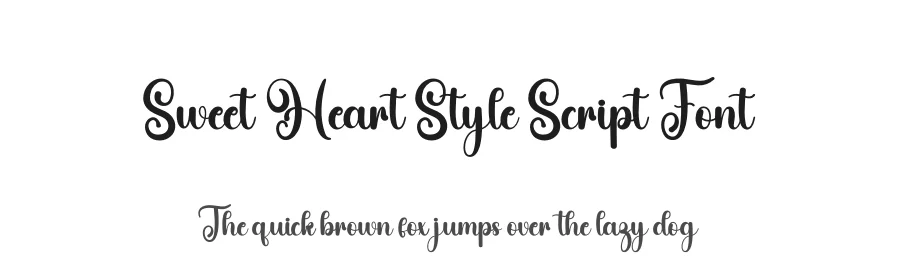 Sweet Heart Style Script Font by freshtypeink — Script Handwritten Font
