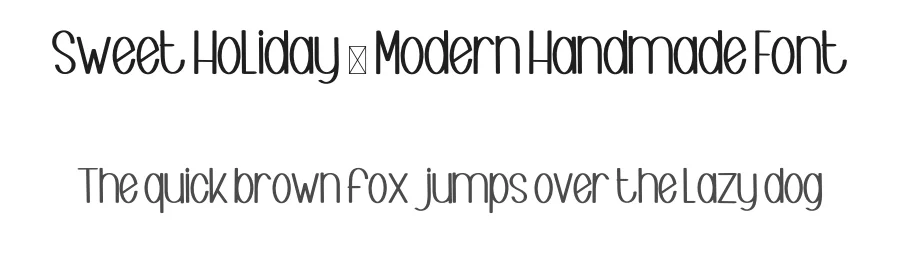 Sweet Holiday – Modern Handmade Font by inermediaSTUDIO — Display Font