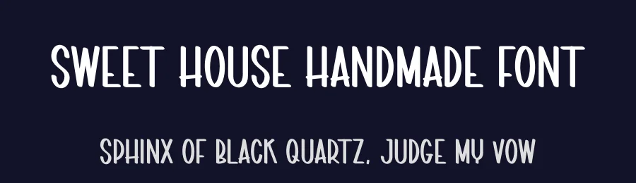 Sweet House Handmade Font by andikastudio — Display Font — thumbnail 2