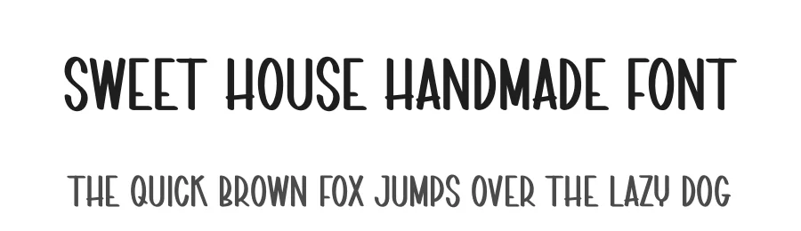Sweet House Handmade Font by andikastudio — Display Font