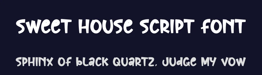 Sweet House Script Font by andikastudio — Display Font — thumbnail 2