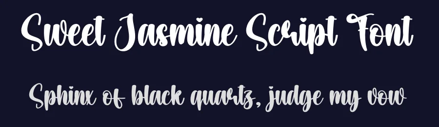 Sweet Jasmine Script Font by creativeletter — Script Handwritten Font — thumbnail 2