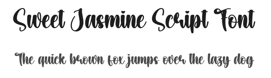 Sweet Jasmine Script Font by creativeletter — Script Handwritten Font