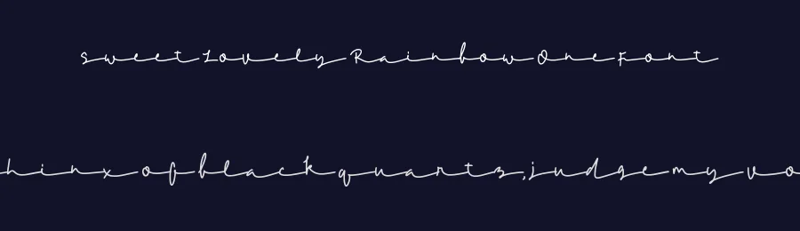 Sweet Lovely Rainbow One Font by Lettersweet — Script Handwritten Font — thumbnail 2
