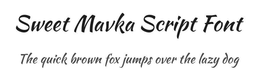 Sweet Mavka Script Font by CherryVishnya — Script Handwritten Font