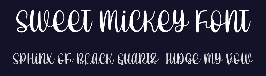 Sweet Mickey Font by Forberas Foundry — Script Handwritten Font — thumbnail 2