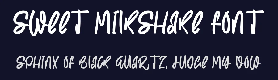 Sweet Milkshake Font by levincreative — Script Handwritten Font — thumbnail 2