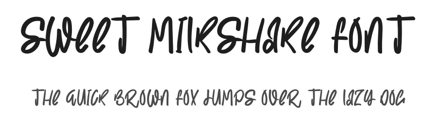 Sweet Milkshake Font by levincreative — Script Handwritten Font