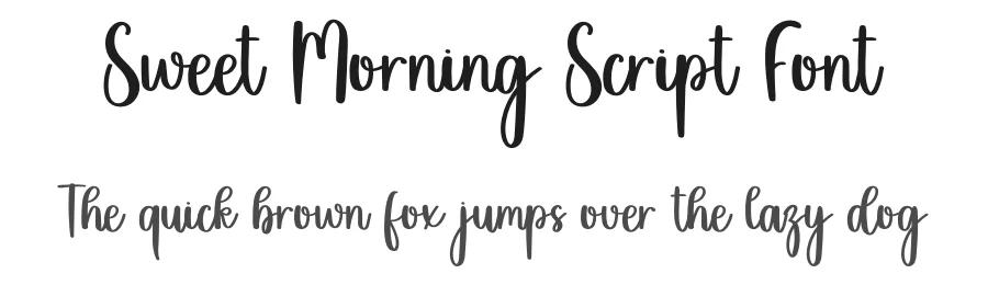 Sweet Morning Script Font by inermediaSTUDIO — Script Handwritten Font