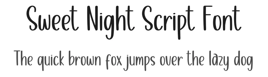 Sweet Night Script Font by inermediaSTUDIO — Display Font