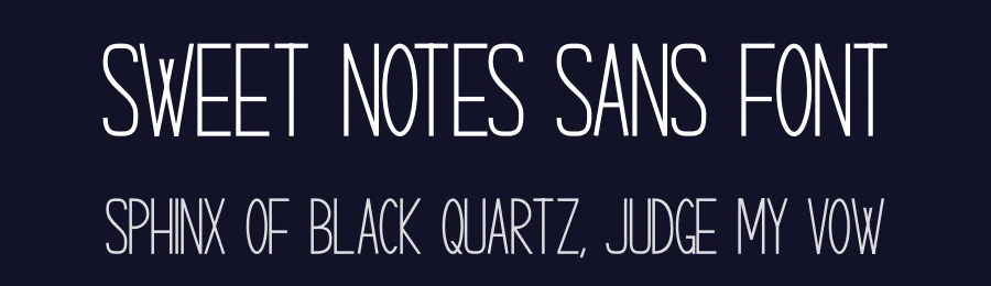 Sweet Notes Sans Font by Craftedtype — Decorative Font — thumbnail 2