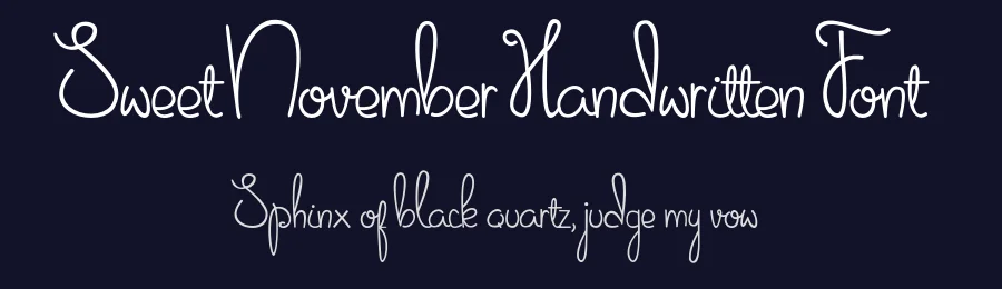 Sweet November Handwritten Font by MasterBunndles — Script Handwritten Font — thumbnail 2