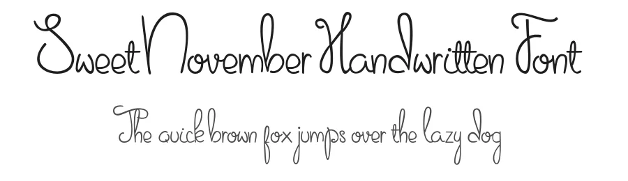 Sweet November Handwritten Font by MasterBunndles — Script Handwritten Font