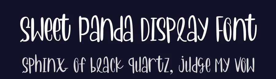 Sweet Panda Display Font by letterenastudios — Display Font — thumbnail 2