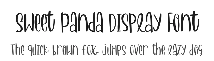 Sweet Panda Display Font by letterenastudios — Display Font
