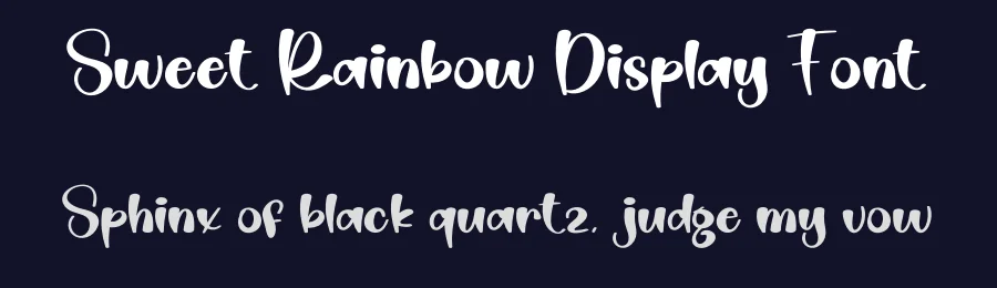 Sweet Rainbow Display Font by creativeletter — Script Handwritten Font — thumbnail 2