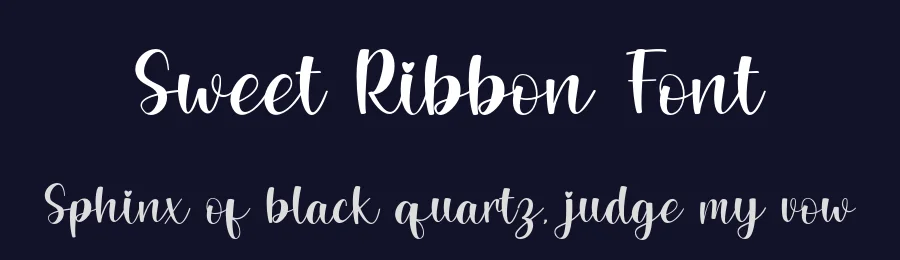 Sweet Ribbon Font by rvandtype — Script Handwritten Font — thumbnail 2