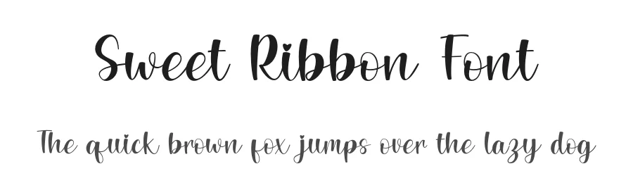 Sweet Ribbon Font by rvandtype — Script Handwritten Font