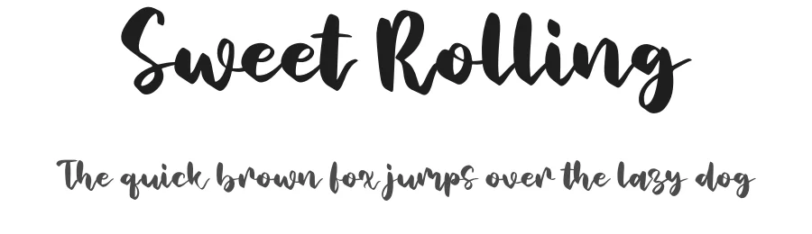 Sweet Rolling by Forberas Foundry — Script Handwritten Font