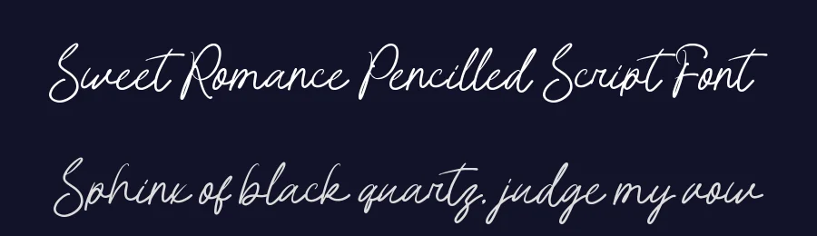 Sweet Romance Pencilled Script Font by Amorfa Type — Decorative Font — thumbnail 2
