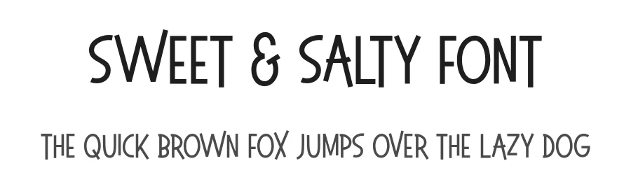 Sweet & Salty Font by Josh O — Sans Serif Font