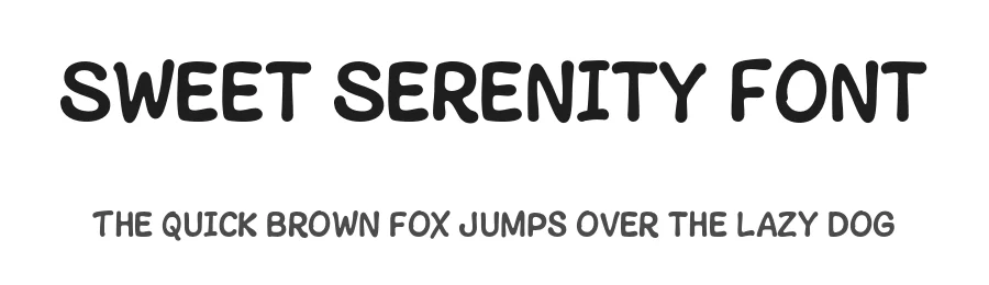 Sweet Serenity Font by grezlinestudio — Decorative Font