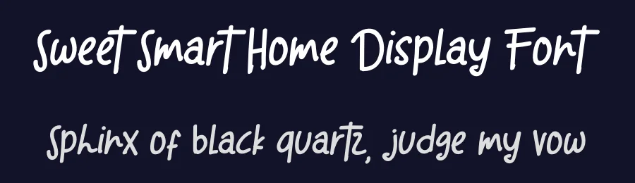 Sweet Smart Home Display Font by kateengciu — Display Font — thumbnail 2