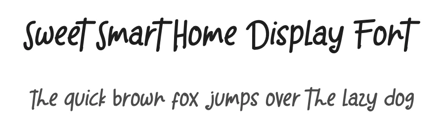 Sweet Smart Home Display Font by kateengciu — Display Font