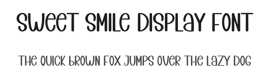 Sweet Smile Display Font by inermediaSTUDIO — Display Font