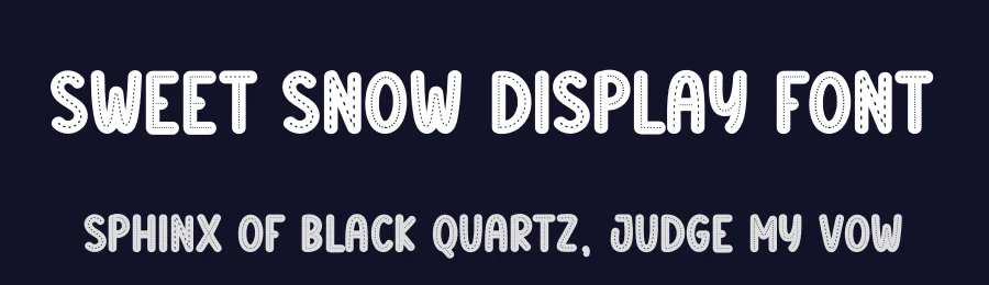 Sweet Snow Display Font by creativeletter — Display Font — thumbnail 2