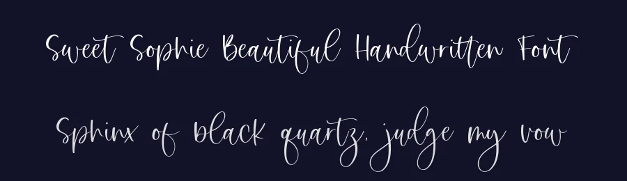 Sweet Sophie Beautiful Handwritten Font by balpirick — Script Handwritten Font — thumbnail 2
