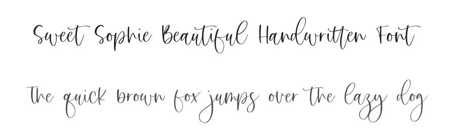 Sweet Sophie Beautiful Handwritten Font by balpirick — Script Handwritten Font