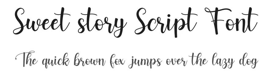 Sweet story Script Font by planetz studio — Script Handwritten Font