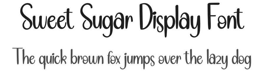 Sweet Sugar Display Font by andikastudio — Script Handwritten Font