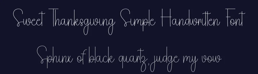 Sweet Thanksgiving Simple Handwritten Font by freshtypeink — Script Handwritten Font — thumbnail 2