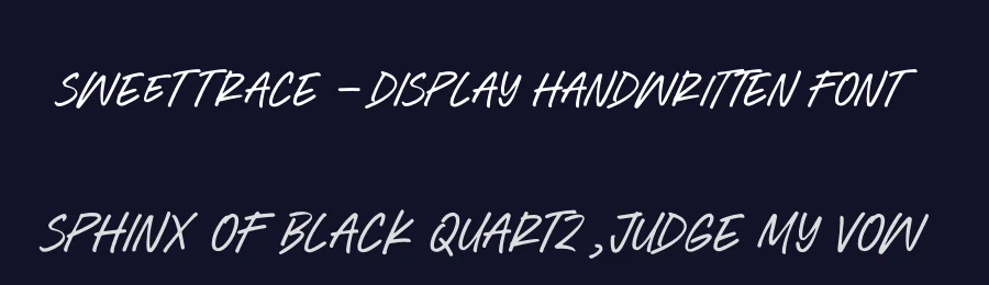 Sweet Trace – Display Handwritten Font by letterenastudios — Script Handwritten Font — thumbnail 2