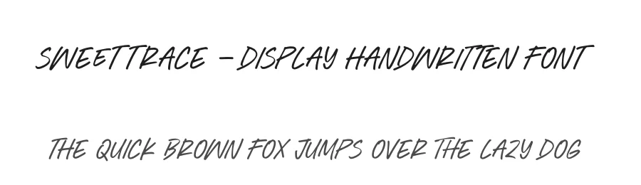 Sweet Trace – Display Handwritten Font by letterenastudios — Script Handwritten Font