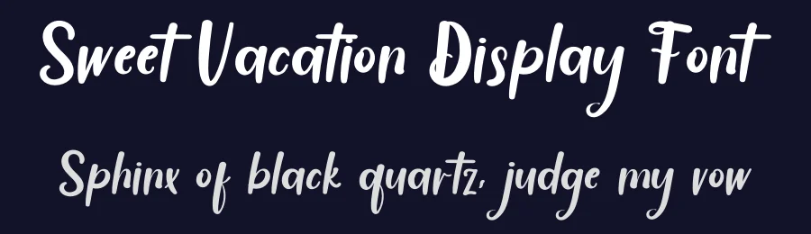 Sweet Vacation Display Font by inermediaSTUDIO — Display Font — thumbnail 2