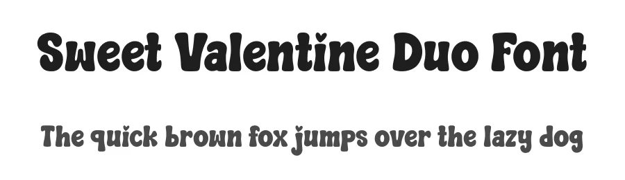 Sweet Valentine Duo Font by Siapgraph — Display Font