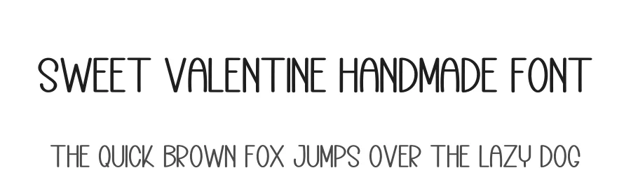 Sweet Valentine Handmade Font by freshtypeink — Display Font