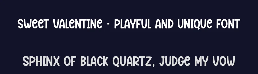 Sweet Valentine – Playful And Unique Font by creativeletter — Display Font — thumbnail 2