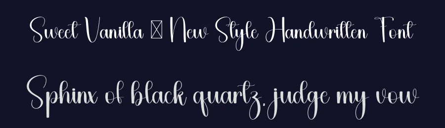 Sweet Vanilla – New Style Handwritten Font by freshtypeink — Script Handwritten Font — thumbnail 2