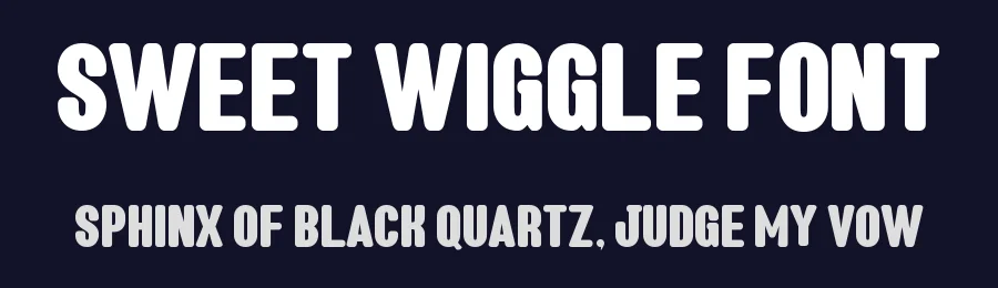 Sweet Wiggle Font by Almairatype — Decorative Font — thumbnail 2